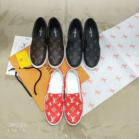 Giày slip on nữ LV hoạ tiết Monogram