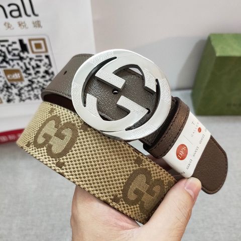 Belt nam GUCCI* bản 3,8cm dây hoạ tiết logo đẹp cao cấp