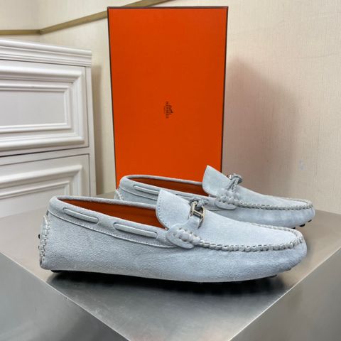 Giày lười Hermes* da lộn đẹp SIÊU CẤP