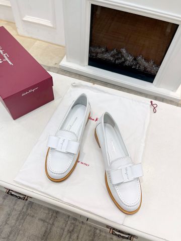 Giày nữ Loafer SALVATORE* da bò nơ đẹp sang VIP 1:1 chất lượng hàng đầu