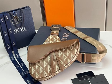 Túi nam DIOR* đeo ngực hoạ tiết kim cương chất đẹp cao cấp