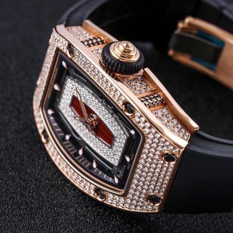 Đồng hồ nữ RICHARD MILLE 007 mặt nạm kim kiểu đẹp màu vàng và bạc