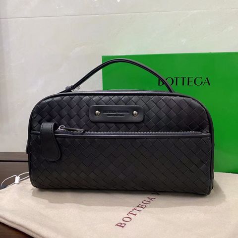 Ví cầm tay Bottega* Veneta* cho nam da bê non đan mềm cao cấp form dáng đẹp ngăn rộng rãi SIÊU CẤP