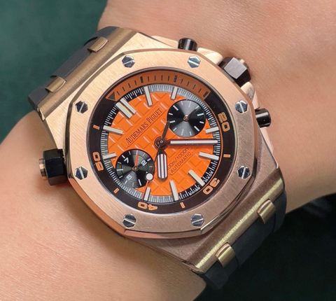 Đồng hồ nam Audemars* Piguet* thể thao dây cao su mặt phối màu đẹp VIP 1:1