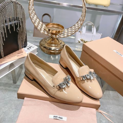 Giày nữ Loafer miu* miu* da bóng đai đá đẹp sang VIP 1:1 chất lượng hàng đầu