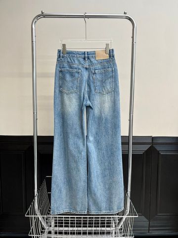 Quần jeans nữ miu* miu* ống xuông rách đẹp VIP 1:1