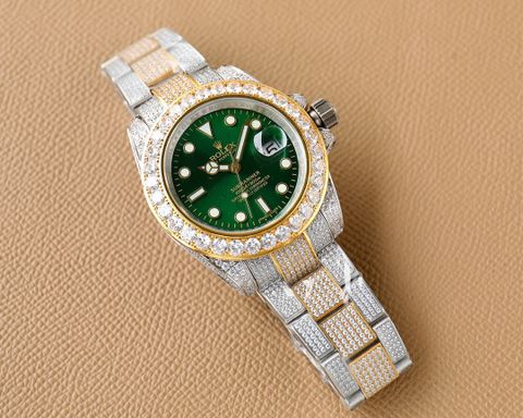 Đồng hồ nam rolex* dây kim loại nạm full kim mặt nhiều màu đẹp VIP 1:1