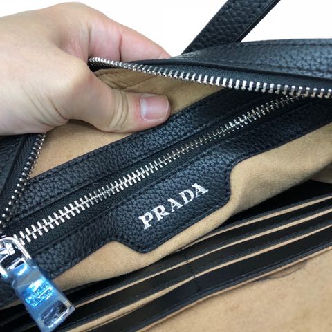 Clutch PRADA da mềm đẹp 29cm hàng cao cấp