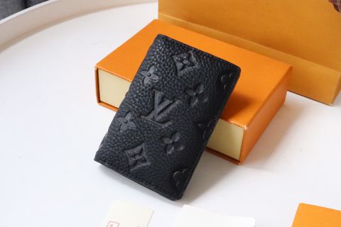 Ví nam LV dáng nhỏ đựng thẻ da bò dập hoạ tiết Monogram đẹp cao cấp