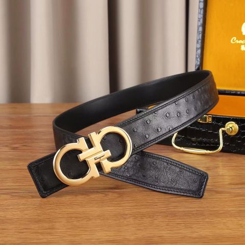 Belt nam da đà điểu bản 3,8cm các hãng cao cấp