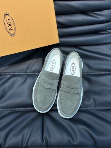 Giày slip on nam To*ds* da lộn xịn đẹp SIÊU CẤP chất chuẩn