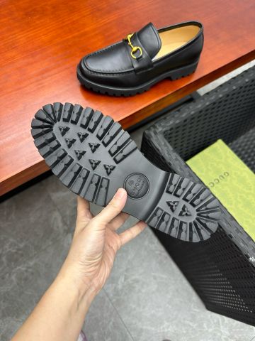 Giày nam Loafer GUCCI* da bò đế cao nhẹ hàng đẹp VIP 1:1