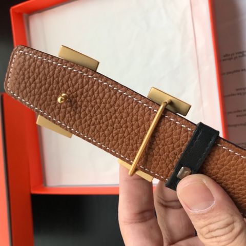 Belt nam HERMES dây da dùng 2 mặt mềm đẹp 3,8cm