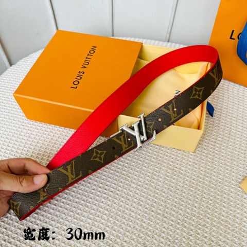 Belt nữ LV* bản 3.0cm dây hoạ tiết Monogram