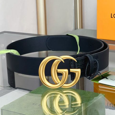 Belt nam GUCCI* dây vân cá sấu bản 4.0cm hàng cao cấp