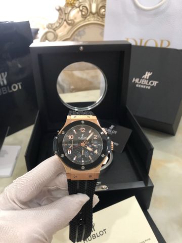 Đồng hồ nam Hublot* thể thao kiểu quá đẹp nét, máy cơ dây cao su VIP 1:1