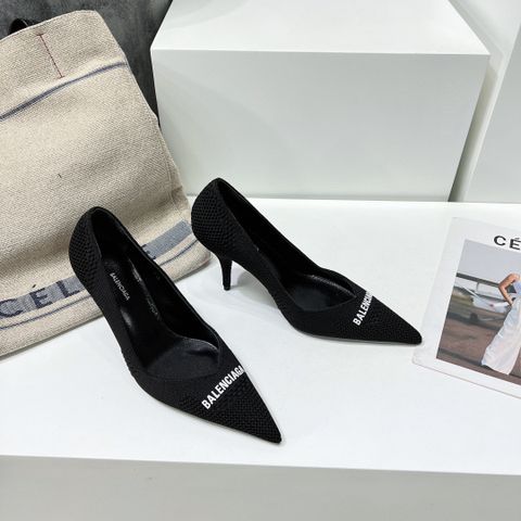 Giày cao gót BALENCIAGA* cao 8cm chất vải mũi nhọn đẹp