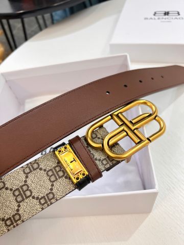 Belt nam nữ Balenciaga* x GUCCI* mẫu độc mới dây da dùng 2 mặt