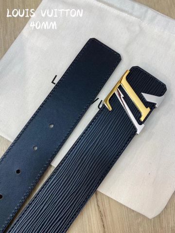 Belt nam LV* da tăm vân ngang bản 4.0cm đẹp cao cấp