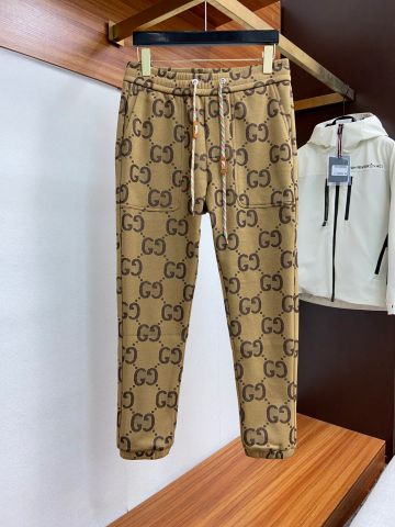 Quần jogger nam GUCCI* hoạ tiết Logo lót nhung ấm