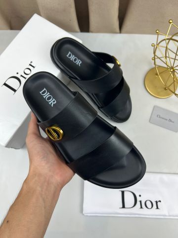 Dép nam DIOR* quai da bò các mẫu đẹp cao cấp