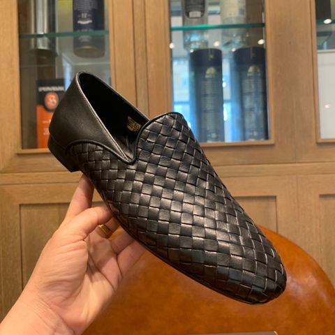 Giày lười Bottega VENETA da đan da đẹp hàng cao cấp