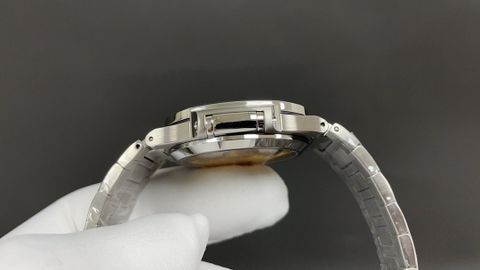 Đồng hồ nữ Patek* Philippe* dây kim loại mặt xanh nhạt viền kim đẹp sang thanh lịch VIP 1:1