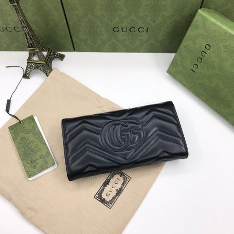 Ví nữ GUCCI* dáng dài da bò trần vân đẹp cao cấp