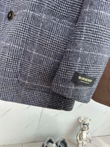 Áo vest nam dạ cừu BURBERRY* kẻ xám đẹp VIP 1:1 Chất lượng hàng đầu