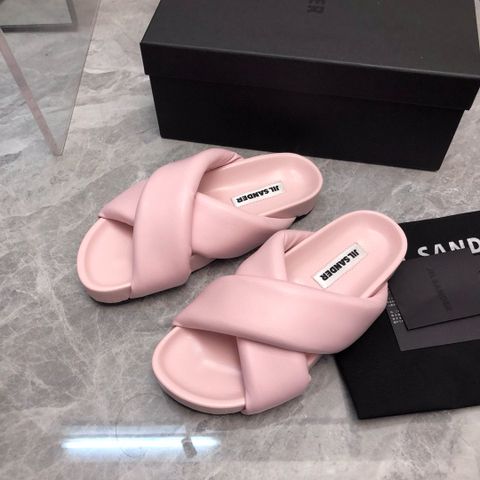 Dép nữ JIL SANDER* quai da bê Đan chéo đẹp VIP 1:1 chất lượng hàng đầu