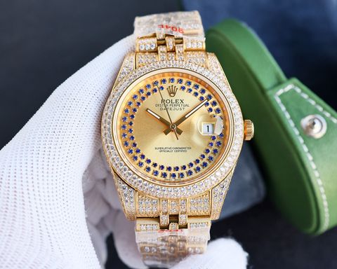 Đồng hồ nam rolex* dây kim loại nạm full kim cương đẹp sang trọng lịch lãm VIP 1:1