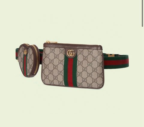 Belt bag GUCCI* gồm 2 ví nhỏ hoạ tiết logo đẹp SIÊU CẤP