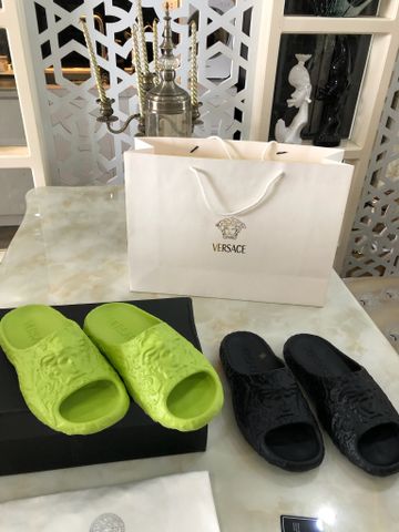 Dép nam nữ VERSACE* dập logo vân hoạ tiết đẹp độc mẫu mới nhiều màu