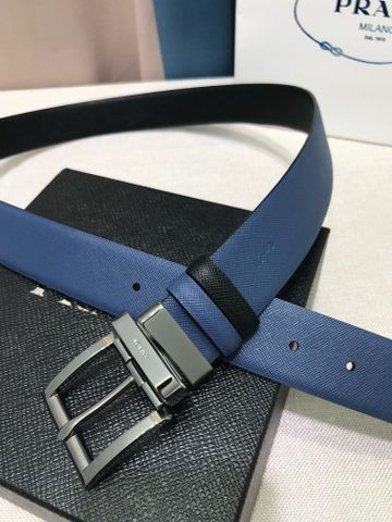 Belt nam PRADA* dây da nhám Dây da sử dụng được cả hai mặt