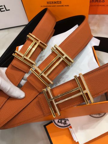 Belt nam nữ HERMES* dây da bò siêu mềm mặt nạm đá đẹp sang SIÊU CẤP