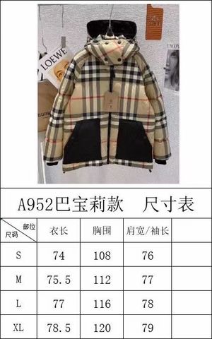 Áo phao nam nữ BURBERRY* kẻ đẹp VIP 1:1