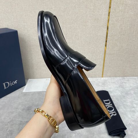 Giày nam Loafer DIOR* da bóng và da lỳ dáng đẹp lịch lãm VIP 1:1