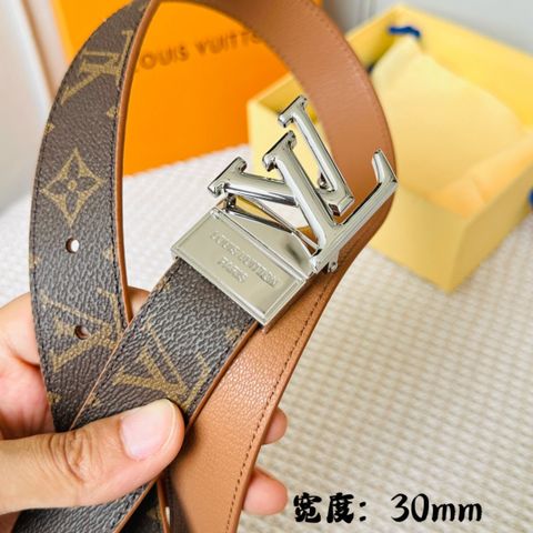 Belt nữ LV* bản 3.0cm dây hoạ tiết Monogram