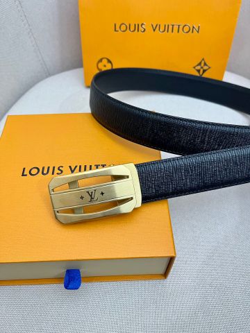 Belt nam LV* bản 4.0cm dây hoạ tiết Dây da sử dụng được cả hai mặt đẹp và tiện lợi