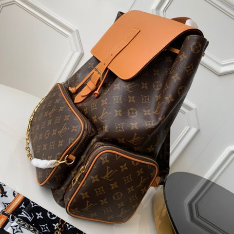 Ba lô LV* nam nữ size lớn hoạ tiết Monogram nâu VIP 1:1