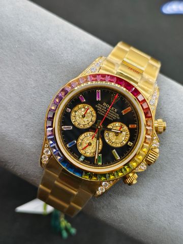 Đồng hồ nam rolex* Bay trên đỉnh cầu vồng --- Đôi mắt bạch kim thật của Rolex Rainbow Daytona,