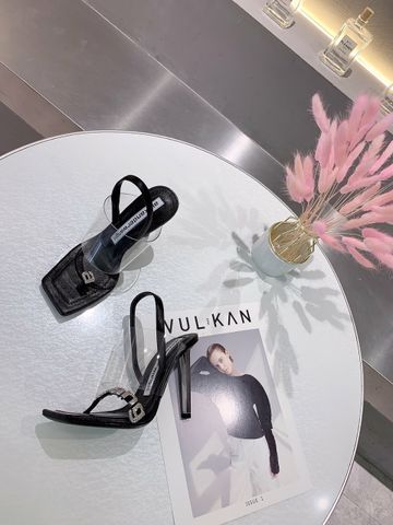 Sandal cao gót Alexander Wang cao 10,5cm quai nạm đá chữ pha mika