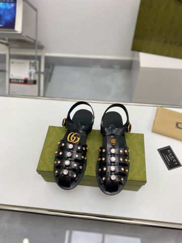 Sandal rọ nam GUCCI* tán đinh vàng / đính đá đẹp độc cao cấp