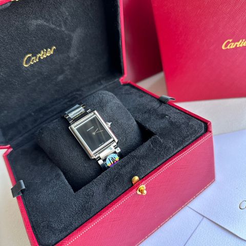 Đồng hồ nữ Cartier* dây kim loại mặt vuông đẹp SIÊU CẤP