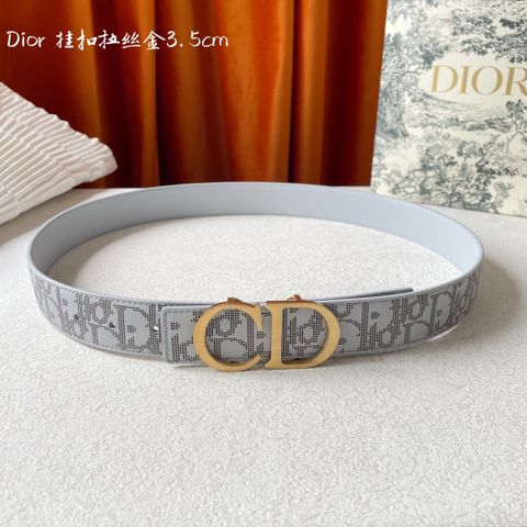 Belt DIOR* nam nữ bản 3,5cm hoạ tiết oblique dây dùng được cả 2 mặt siêu đẹp cao cấp