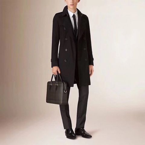 Túi nam BURBERRY* đựng laptop kẻ nâu đẹp sang lịch lãm hàng cao cấp