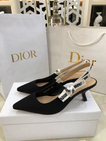 Giày cao gót Dior* chất vải lót da bò đẹp sang SIÊU CẤP loại 6cm và 9cm