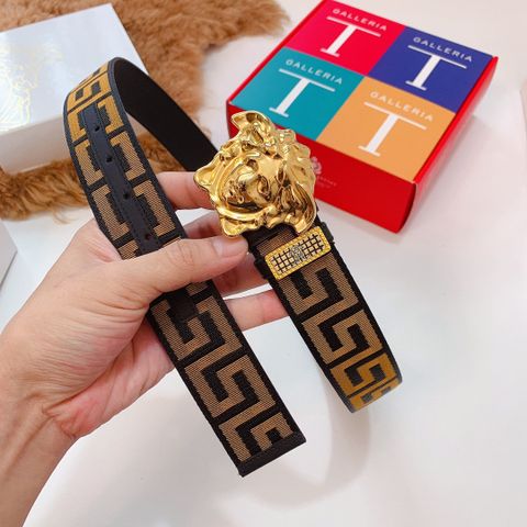 Belt nam VERSACE* dây thêu hoạ tiết Logo đẹp độc