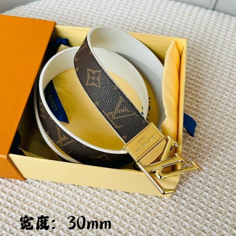 Belt nữ LV* bản 3.0cm dây hoạ tiết Monogram