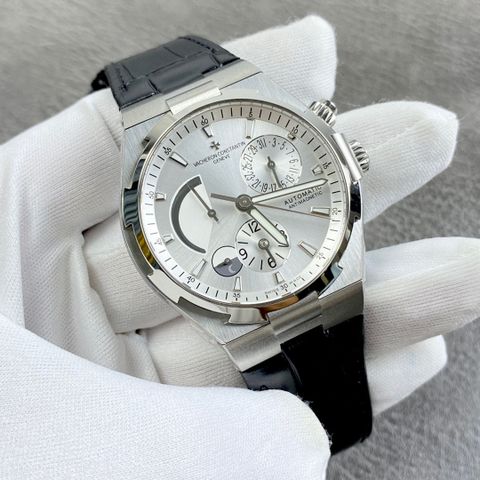 Đồng hồ nam vacheron* consstantin* dây cá sấu vỏ bạc đẹp lịch lãm VIP 1:1